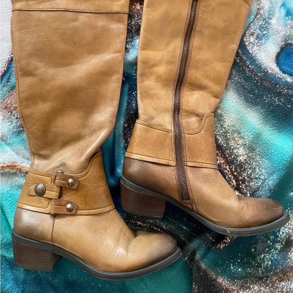 VINCE CAMUTO Leather Over-the-Knee BOOTS Size 6B 36